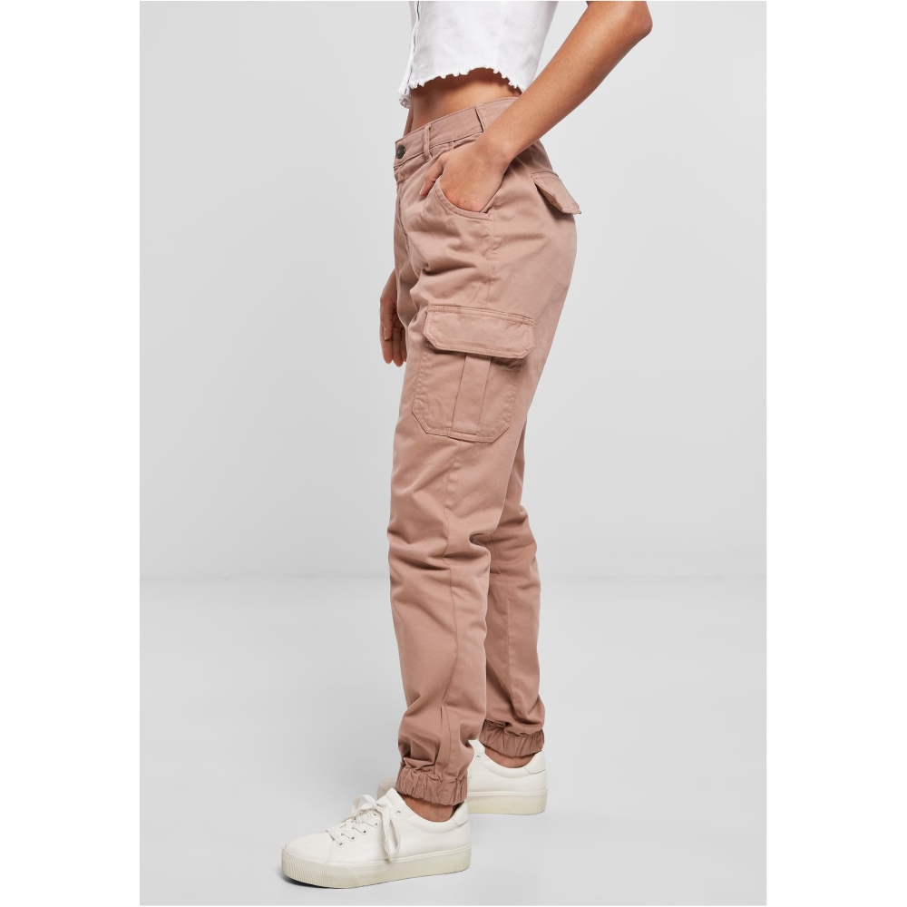 Urban Classics - High Waist Cargo pants - Pink